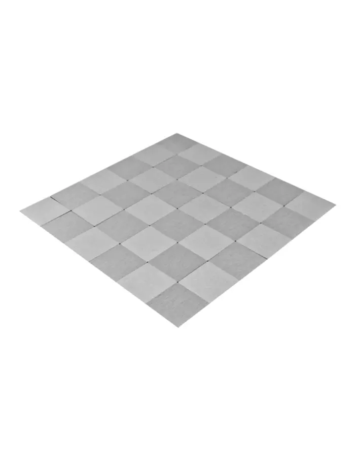 Adhesivo para pared de plastico plateado a cuadros de 30x30x0.1cm - Image 3