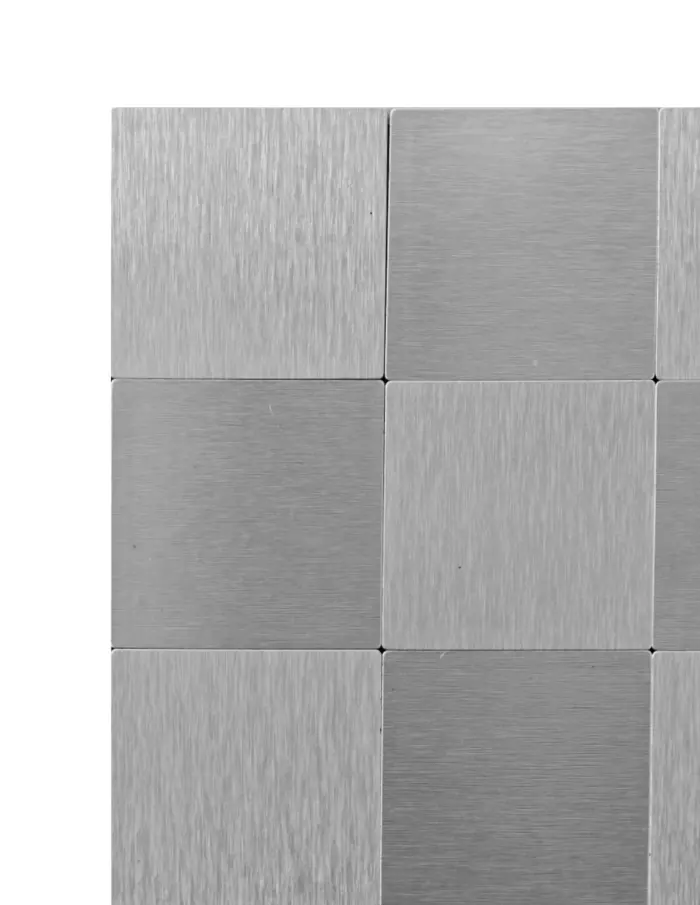 Adhesivo para pared de plastico plateado a cuadros de 30x30x0.1cm - Image 4