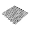 Adhesivo para pared de plástico plateado con hexágonos de 30x30x0.1cm - Image 3
