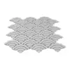 Adhesivo para pared de plástico plateado diseño nubes de 30x30x0.1cm - Image 3