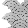 Adhesivo para pared de plástico plateado diseño nubes de 30x30x0.1cm - Image 4