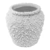 Maceta de poliresina blanca porosa de 24.5x24.5x24cm - Image 2