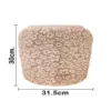 Maceta de cemento rosa con diseño flores de 31.5x31.5x30cm - Image 4