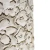 Maceta de cemento blanca con diseño flores de 18x18x16cm - Image 3