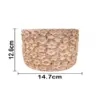 Maceta de cemento rosa con diseño flores de 15x15x13cm - Image 4