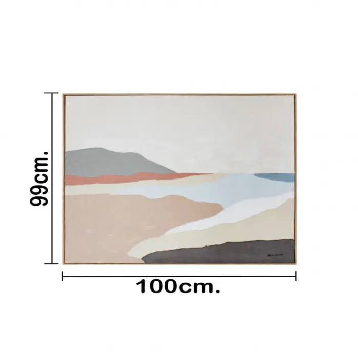 Cuadro de arte diseño paisaje abstracto de 100x100x4.5cm - Image 3