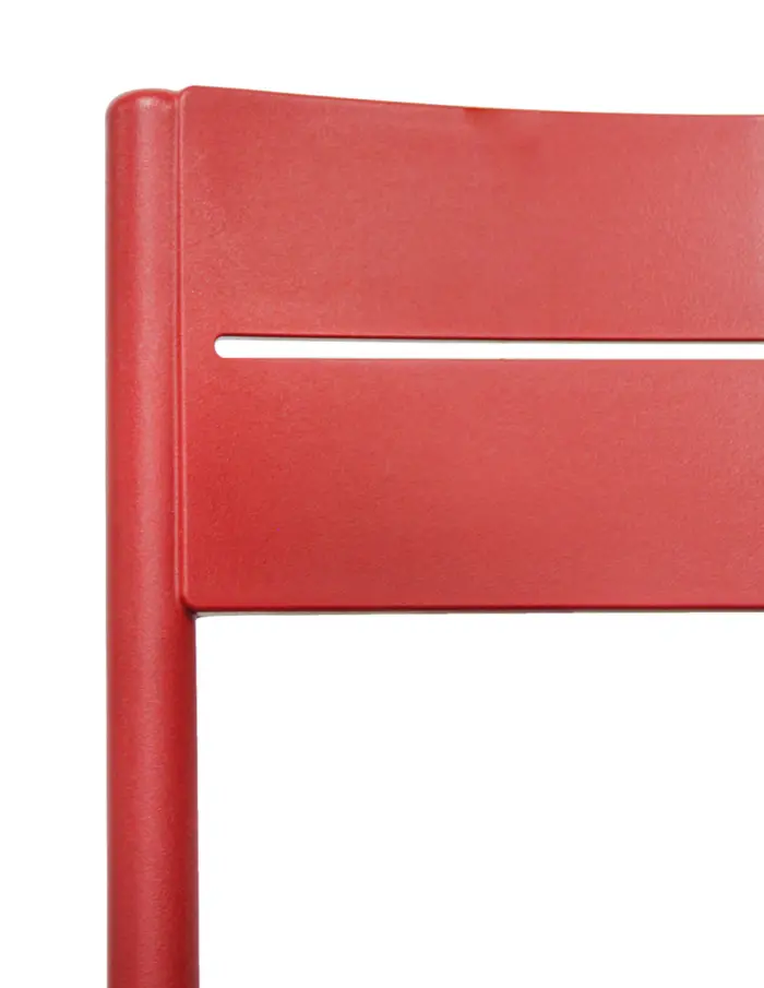 Silla de plástico roja de 50.5x56x82cm - Image 4