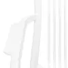Silla de plástico con descansabrazos blanca con cojín diseño tiras de 59.8x64x83.3cm - Image 4