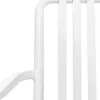 Silla de plástico con descansabrazos blanca diseño tiras de 69.9x74.7x77cm - Image 4