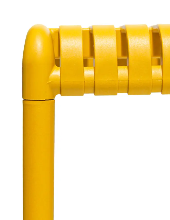 Mesa de plástico amarillo diseño tiras de 96x54.8x40cm54.8x96x40cm - Image 4