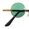 Lentes para sol con cristales redondos turquesa con dorado de 13.5x14.5x2.8cm - Image 3