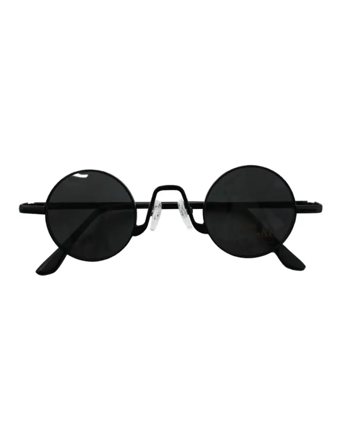 Lentes para sol con cristales redondos negros de 14x15x4cm - Image 2