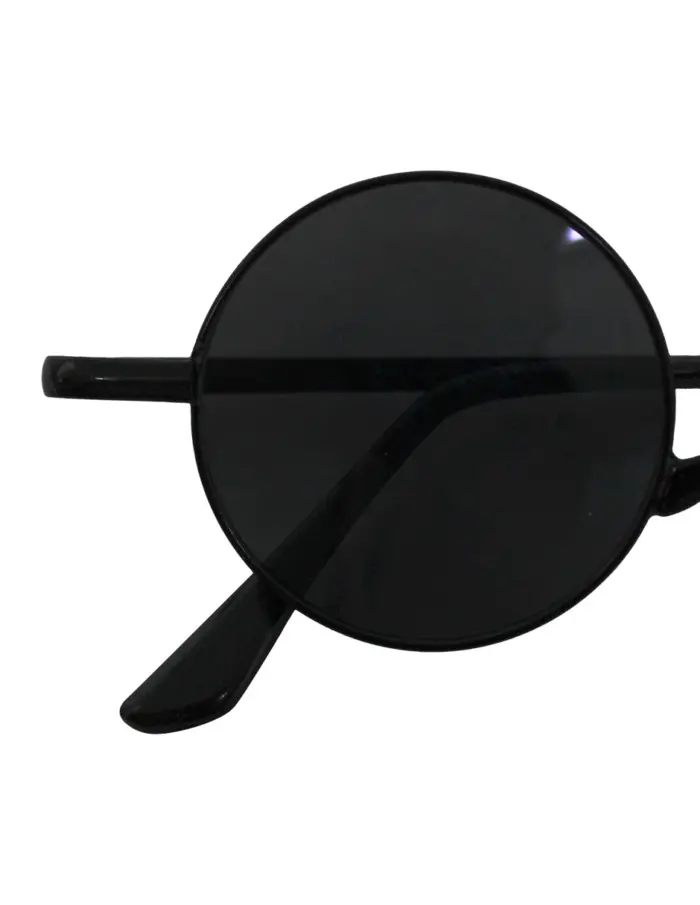Lentes para sol con cristales redondos negros de 14x15x4cm - Image 3
