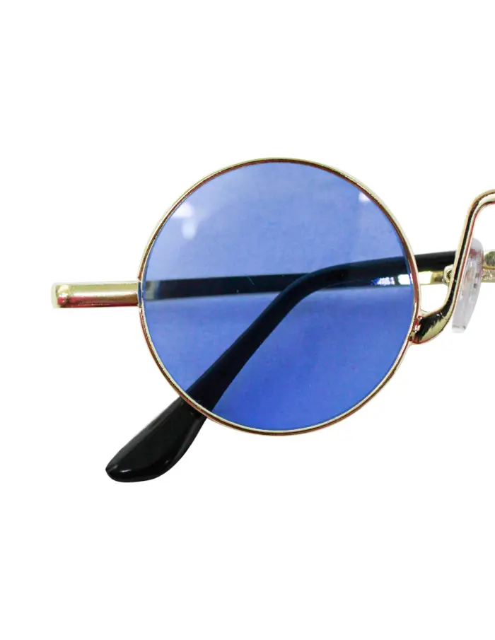 Lentes para sol con cristales redondos azul marino con negro de 14x15x4cm - Image 3