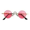 Lentes para sol con cristales redondos rosa con negro de 14x15x4cm - Image 2