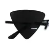 Lentes para sol con cristales triangulares negro con dorado de 14.5x15x4.4cm - Image 3