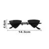Lentes para sol con cristales triangulares negro con dorado de 14.5x15x4.4cm - Image 4