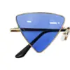 Lentes para sol con cristales triangulares azul marino con dorado de 14.5x15x4.4cm - Image 3