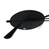 Lentes para sol con cristales ovalados negro con dorado de 13.5x14.5x2.9cm - Image 2