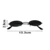 Lentes para sol con cristales ovalados negro con dorado de 13.5x14.5x2.9cm - Image 3