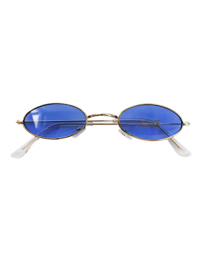 Lentes para sol con cristales ovalados azul marino con dorado de 13.5x14.5x2.9cm - Image 2