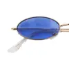 Lentes para sol con cristales ovalados azul marino con dorado de 13.5x14.5x2.9cm - Image 3