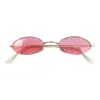 Lentes para sol con cristales ovalados rosa con dorado de 13.5x14.5x2.9cm - Image 2