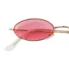 Lentes para sol con cristales ovalados rosa con dorado de 13.5x14.5x2.9cm - Image 3