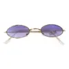 Lentes para sol con cristales ovalados púrpura con dorado de 13.5x14.5x2.9cm - Image 2