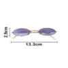 Lentes para sol con cristales ovalados púrpura con dorado de 13.5x14.5x2.9cm - Image 4