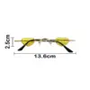 Lentes para sol con cristales diseño corazón amarillo con dorado de 13.5x14.5x2.9cm - Image 4