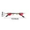 Lentes para sol con cristales diseño corazón rosa con dorado de 13.5x14.5x2.9cm - Image 4