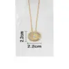 Collar con dije de ojo turco de 2x5x50cm - Image 3