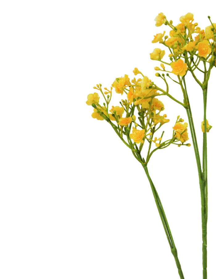 Vara de flores de plastico amarillo de 15x20x70cm - Image 2