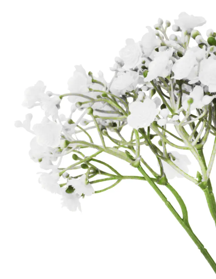 Ramo de flores de plastico blanco de 16x16x29cm - Image 2