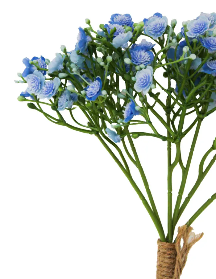 Ramo de flores de plastico azul claro de 16x16x29cm - Image 2