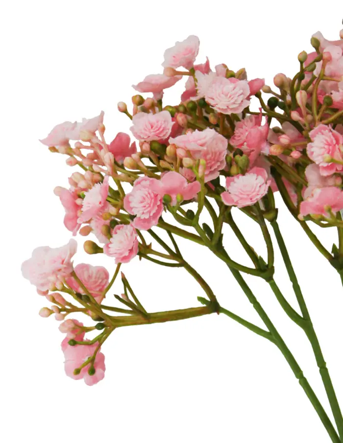 Ramo de flores de plastico rosa claro de 16x16x29cm - Image 2
