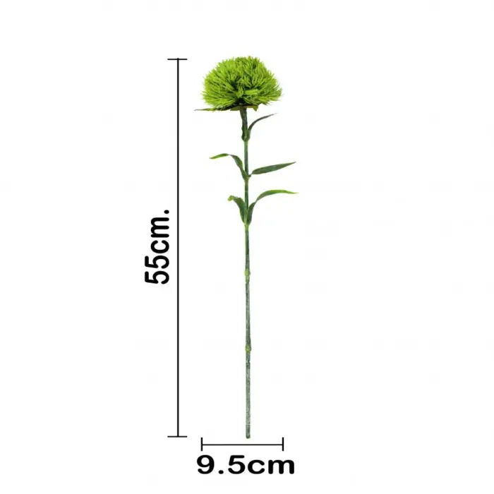 Vara de flor de plastico verde claro de 9x9x53cm - Image 3