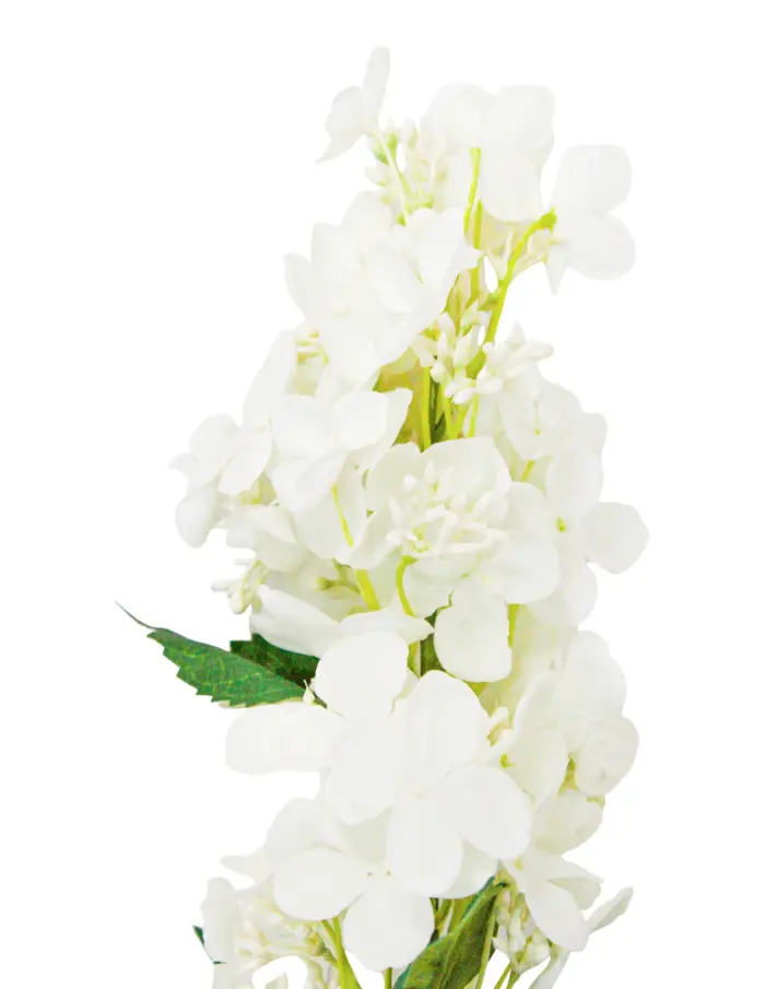 Vara de hortensia de tela crema de 20x15x72cm - Image 2