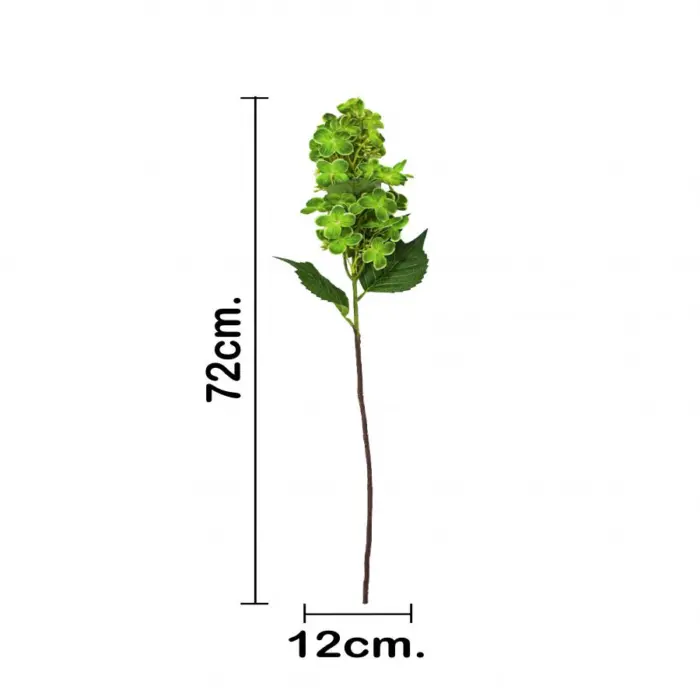 Vara de hortensia verde de 72 cm - Image 3
