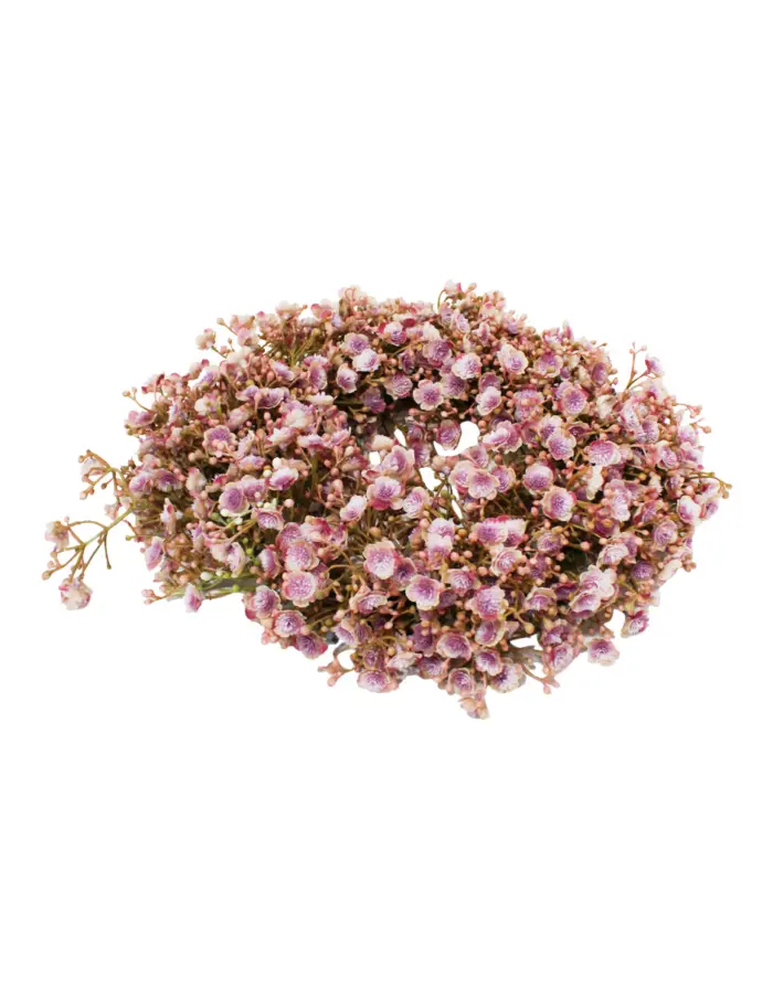 Corona de flores rosa de 30 cm - Image 2