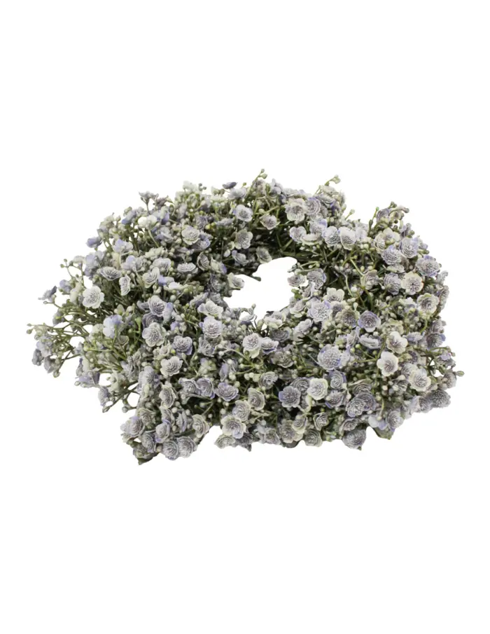 Corona de flores gris de 30 cm - Image 2
