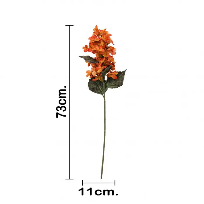 Vara de hortensia naranja de 72 cm - Image 3