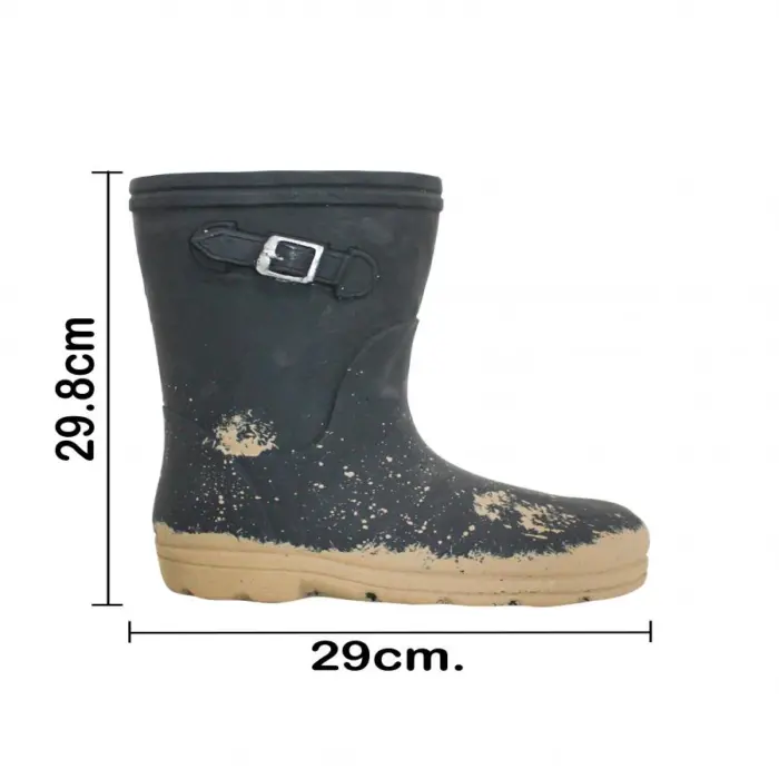 Maceta de cemento diseño bota verde de 29x14x30cm - Image 4