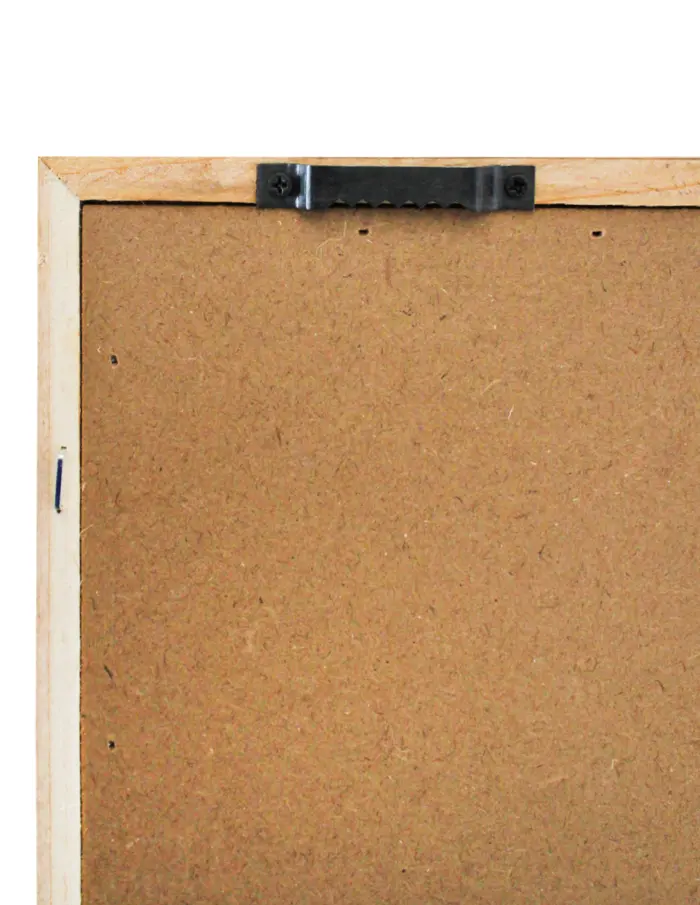 Cuadro de hilo beige con café de 60x60x3cm - Image 3