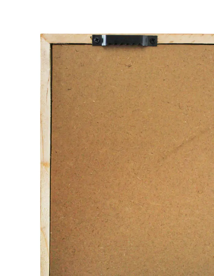 Cuadros de hilo negro con líneas beige de 60x60x3cm - Image 3