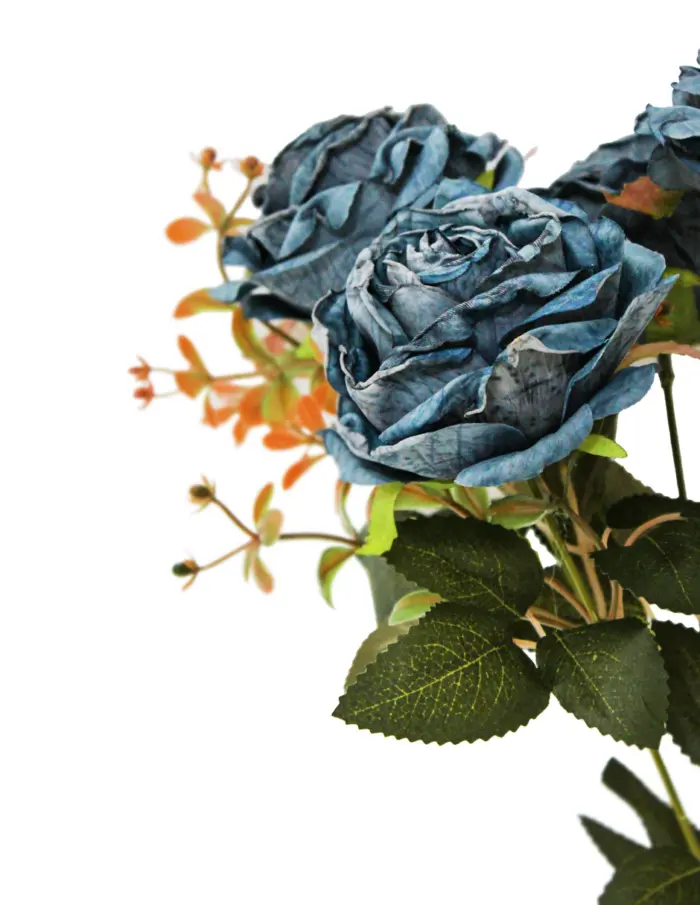 Ramo de rosas azul oscuro de 21x44x0.1cm - Image 2