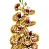 Vara de orquídea amarillas con violeta de 15x97x0.1cm - Image 2
