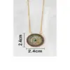 Collar con dije de ojo turco de 2.5x2.5x50cm - Image 3