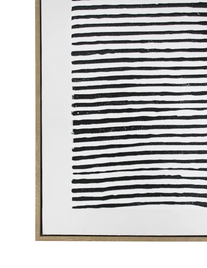 Cuadro blanco diseños líneas geométricas negras de 80x100x4.5cm - Image 2